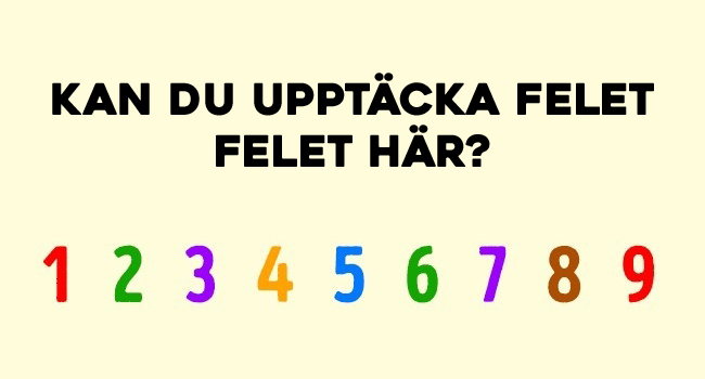 Kan du se felet här? Det här är mycket svårare än du tror! Gåtan!