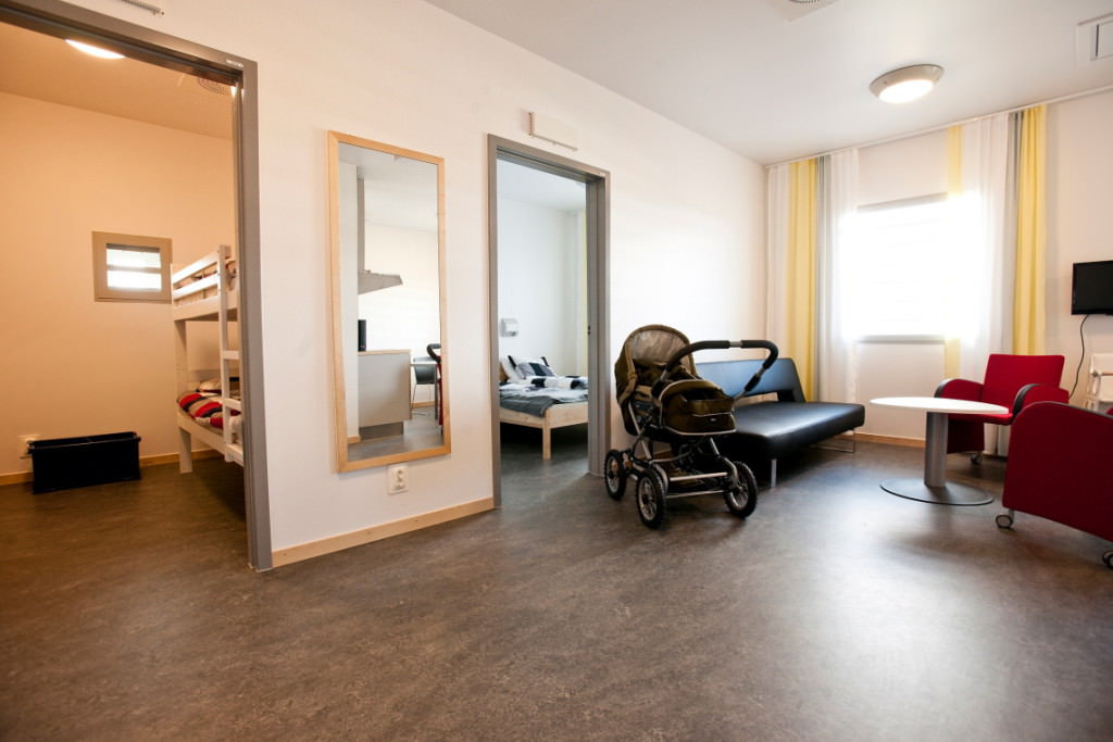 Besökslägenhet på anstalten i Saltvik