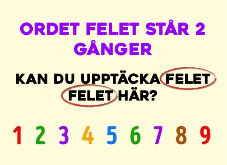 Kan du se felet här? Det här är mycket svårare än du tror! Svaret!