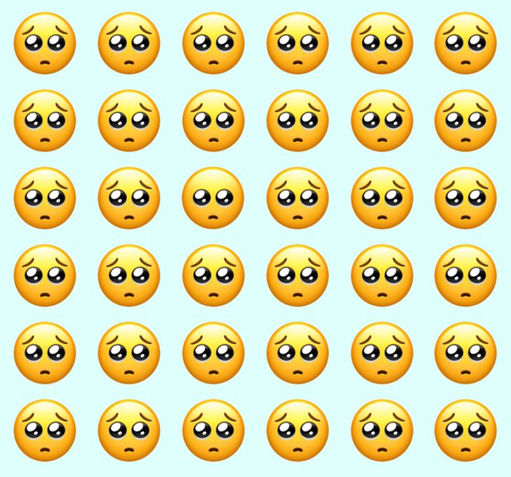 Kan du hitta emojin utan ögonbryn inom 10 sekunder?