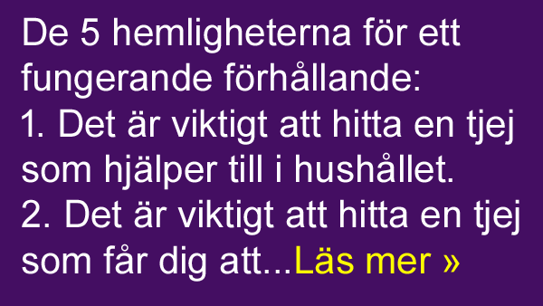 De 5 hemligheterna för ett fungerande förhållande
