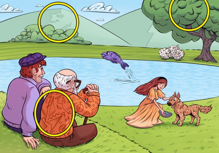 Kluring: Kan du hitta 3 dolda ansikten i bilden inom 25 sekunder? Rätt svar!