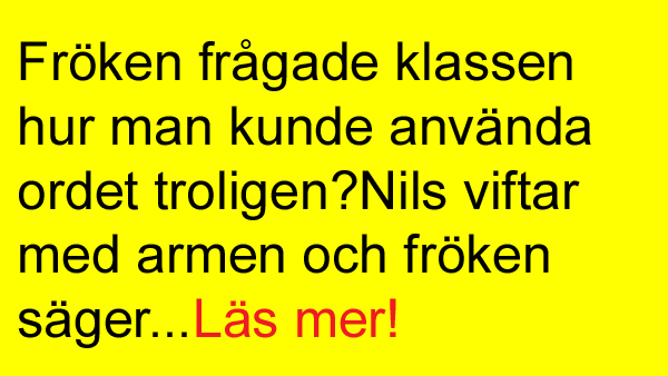 Det luktar inte så himla gott om lilla Nisse