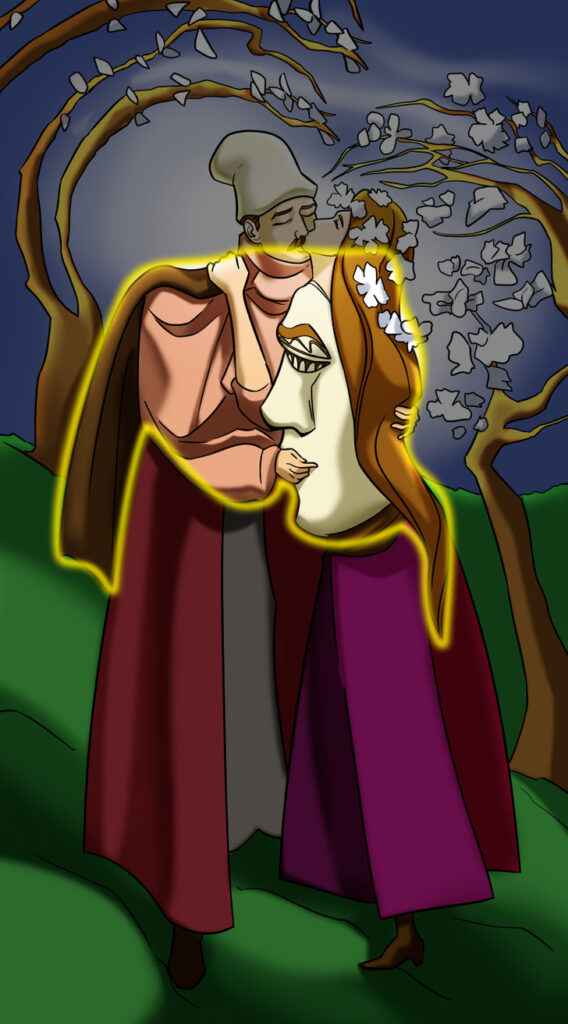 Bildgåta: På bilden ser du ett kärleksfullt par, men upptäcker du någonting annat? Svaret!