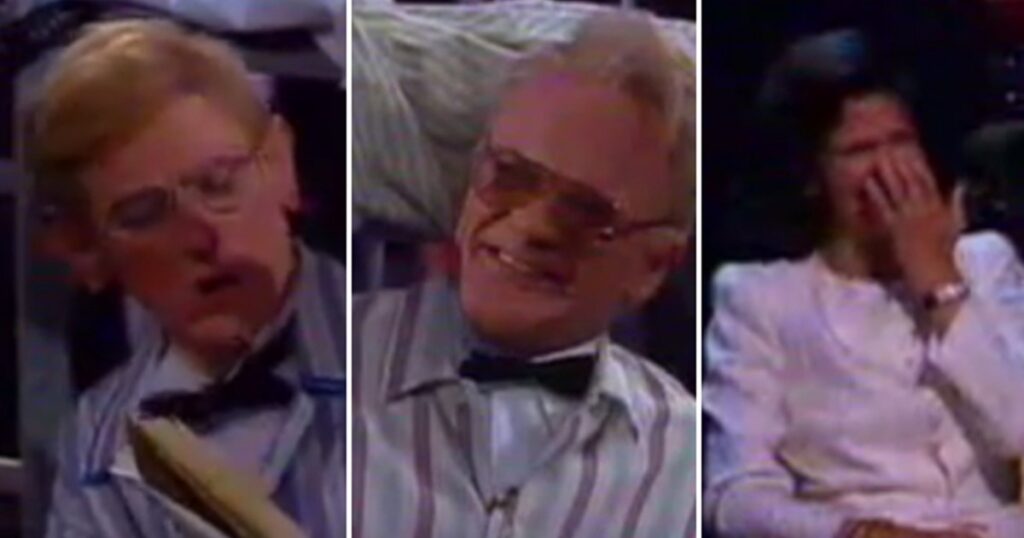 Klassiker: Drottning Silvia viker sig dubbelt av skratt när Carl Bildt och Ingvar Carlssons diskuterar