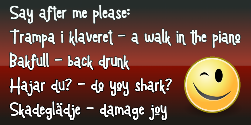 En lektion i engelska - och det blir hur roligt som helst