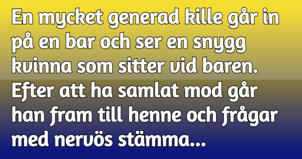 En mycket pinsam situation som fick ett klockrent slut