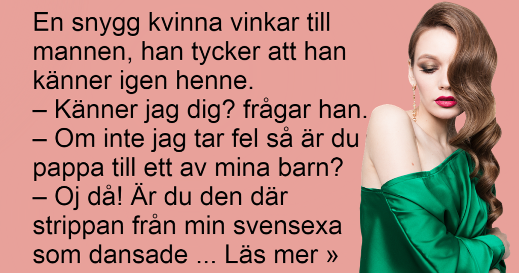 En snygg kvinna vinkar till honom - då gör han bort sig fullständigt