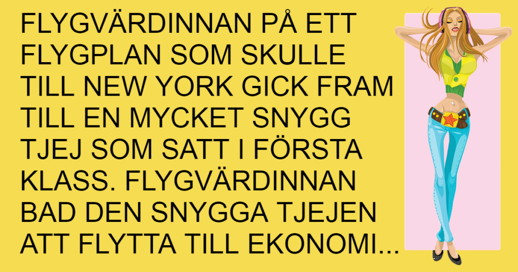 Flygvärdinnan hade problem med en riktig kalaspingla - det piloten gör då är helt otroligt