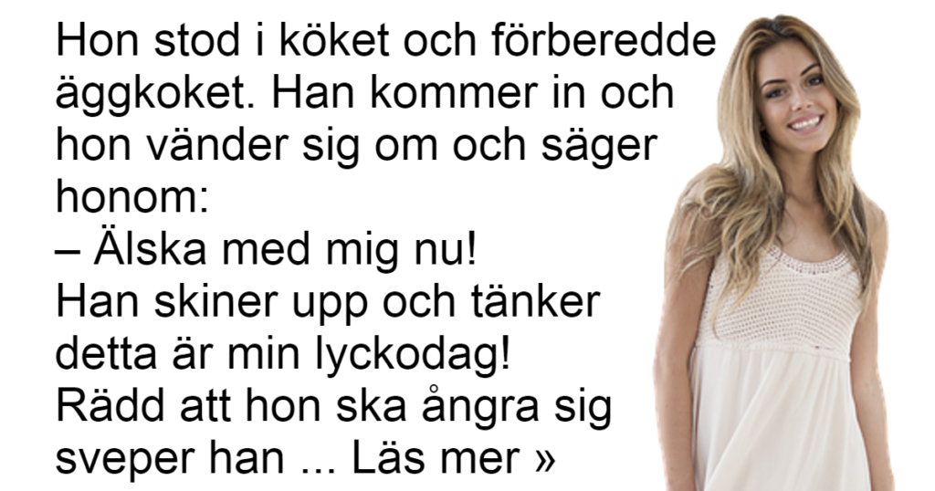 Frugan ville älska med sin man direkt på morgonen - anledningen är bara för bra