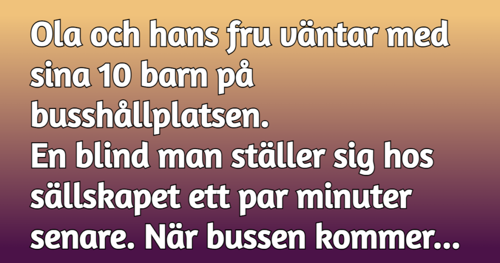 Han blir irriterad på en blind man - men responsen är klockren