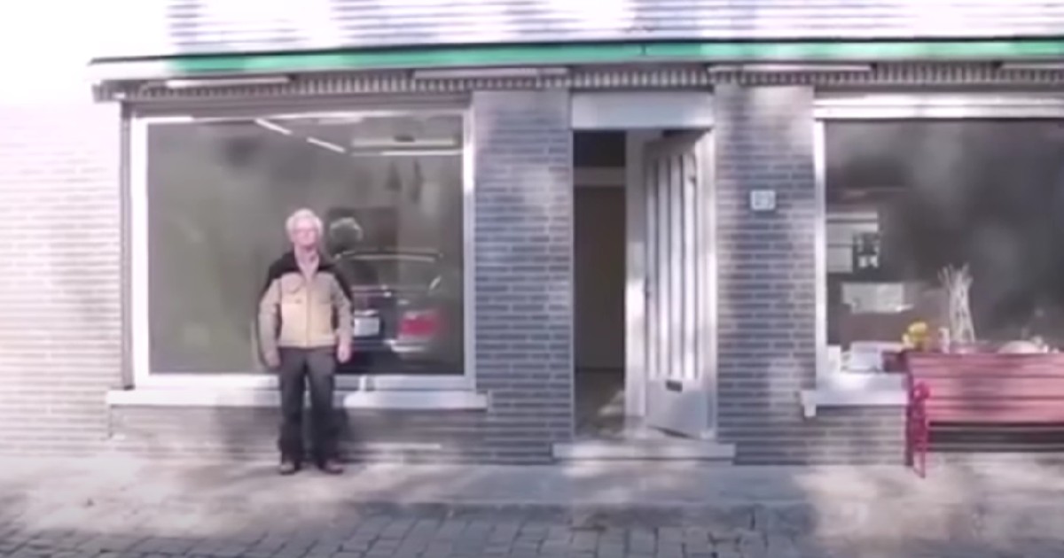 Han ville bygga om sin butik till ett garage men fick nej – se hans geniala lösning