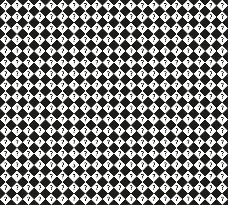 Kan du hitta frågetecknet som skiljer sig inom 25 sekunder?