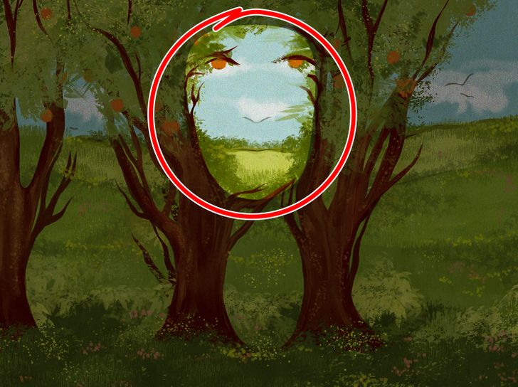 Kan du hitta ansiktet i den här bilden inom 10 sekunder? Svaret!