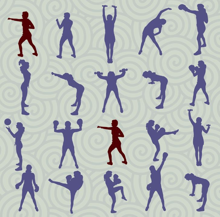 Kan du hitta de två identiska gymnasterna inom 15 sekunder? Svaret!