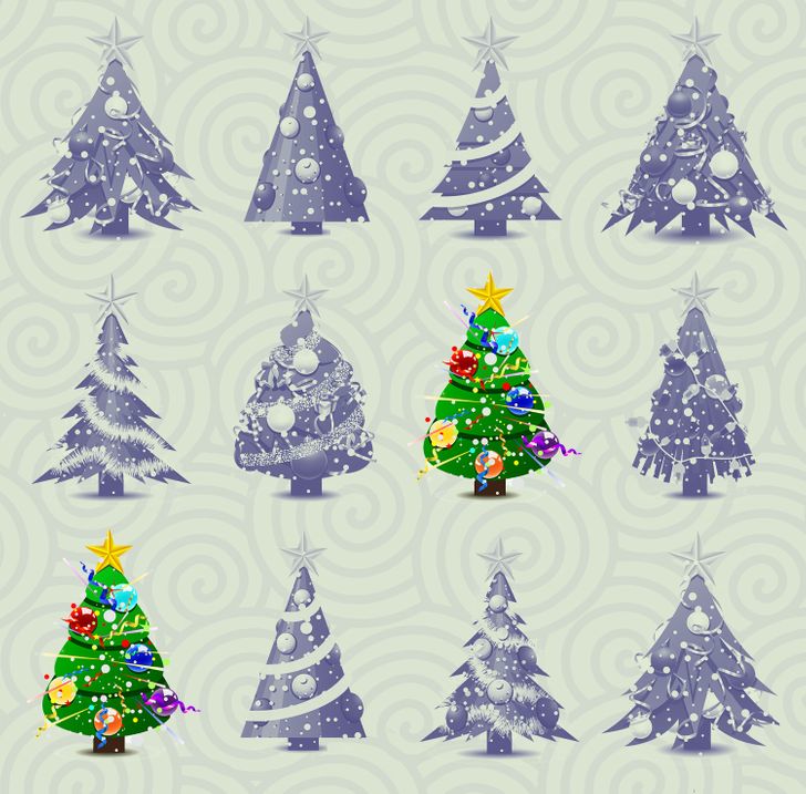 Kan du hitta de två identiska julgranarna inom 15 sekunder? Svaret!