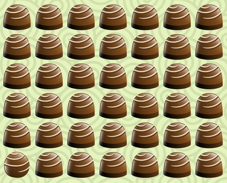 Kan du hitta den udda chokladen inom 10 sekunder?
