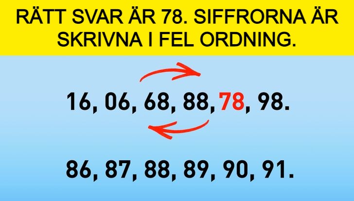 Kluring: Kan du lista ut vilket nummer det är som saknas? Svaret!
