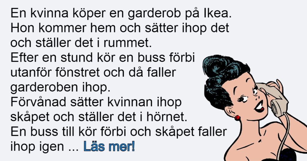 Kvinnan köpte en garderob på IKEA - problemet som uppstår var oväntat men sjukt roligt