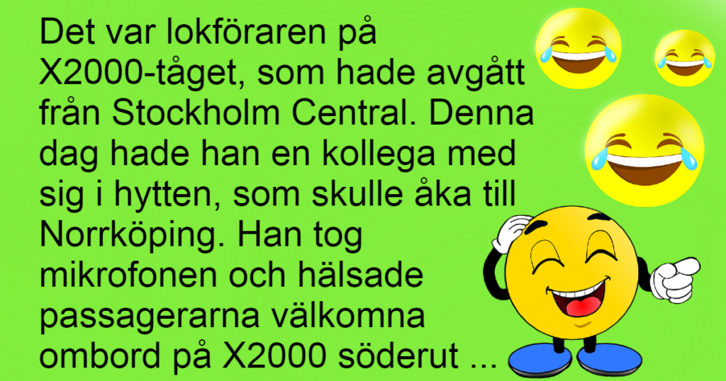 Lokföraren på X2000-tåget begår ett fruktansvärt misstag - och vi kan inte sluta skratta