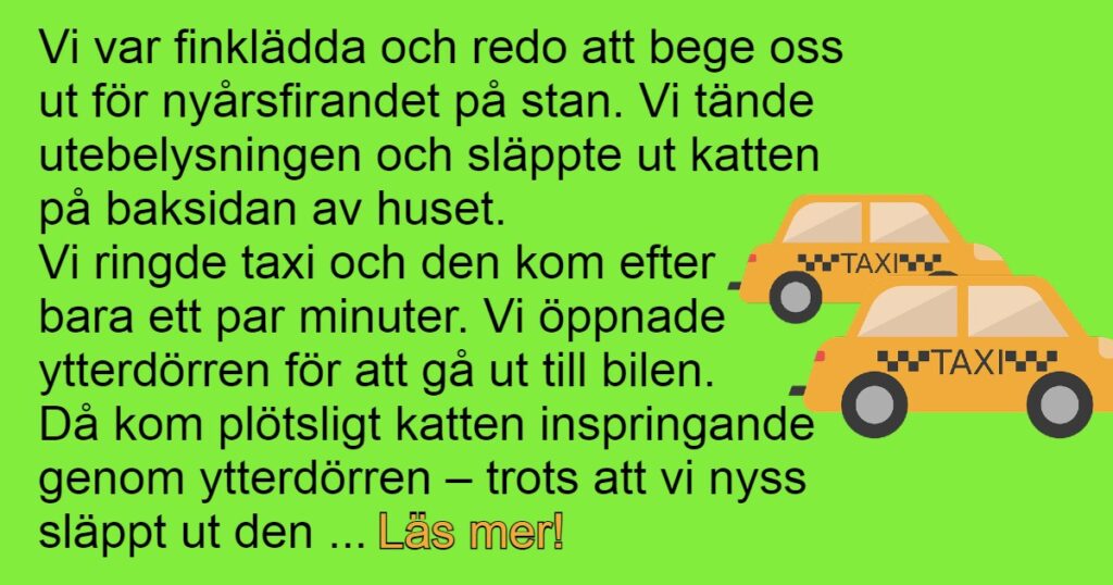 Missförståndet mellan mannen och taxichauffören är hur roligt som helst 