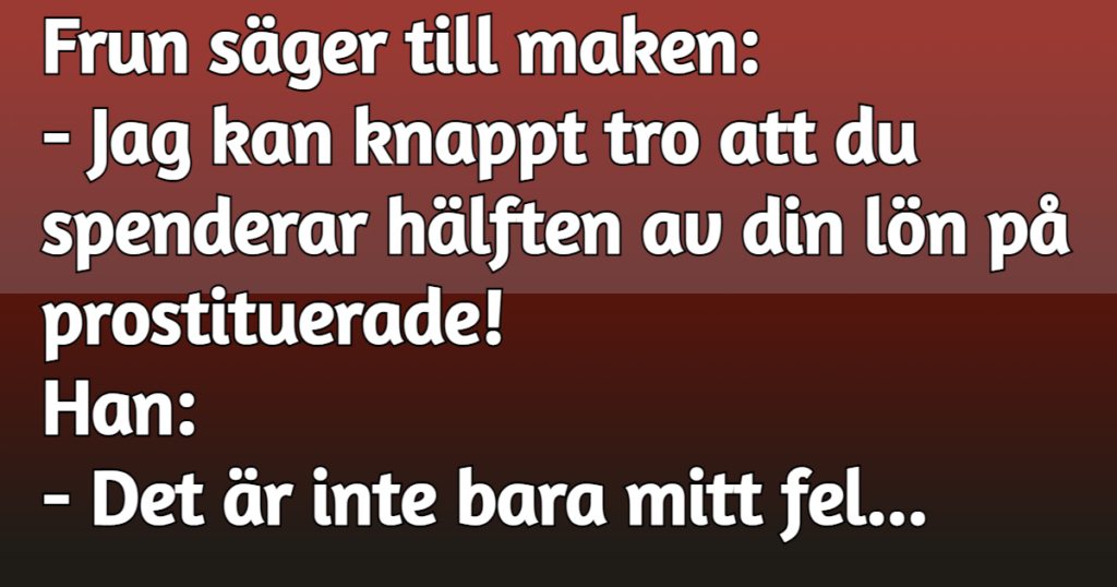 Paret började att gräla med varandra - plötsligt säger hon något helt oväntat