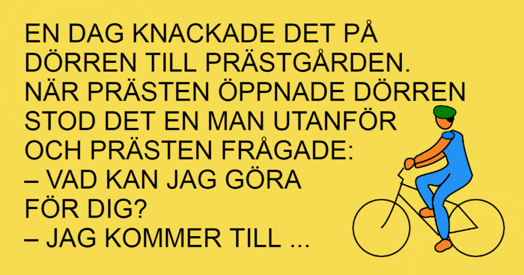 Prästen fick syndaren att minnas sitt brott - men inte riktigt på det sätt han tänkt sig