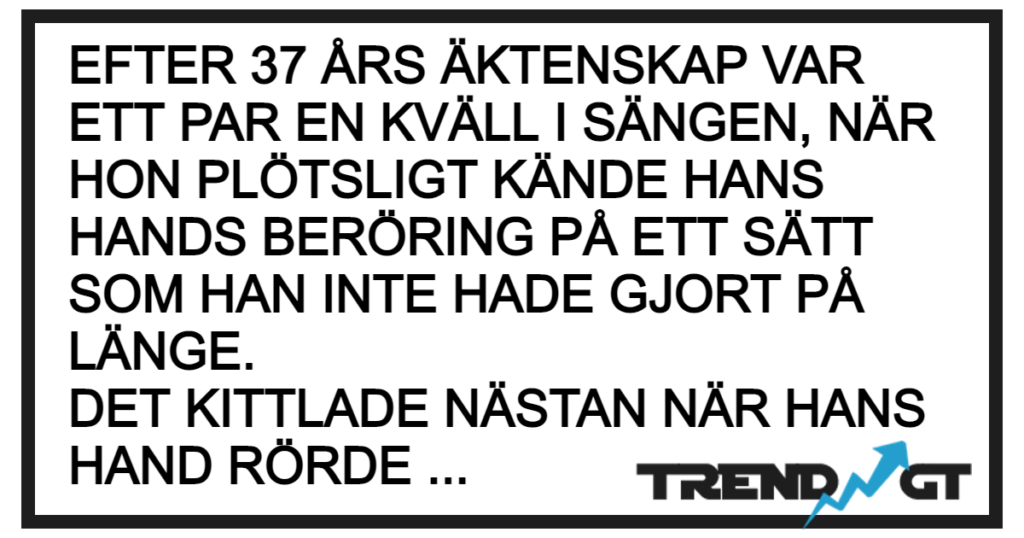 Situationen som uppstod mellan paret som ligger i sängen fick ett oväntat slut - Gapskratt