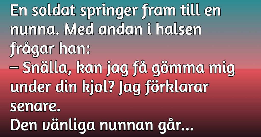 Skämtet om soldaten och nunnan