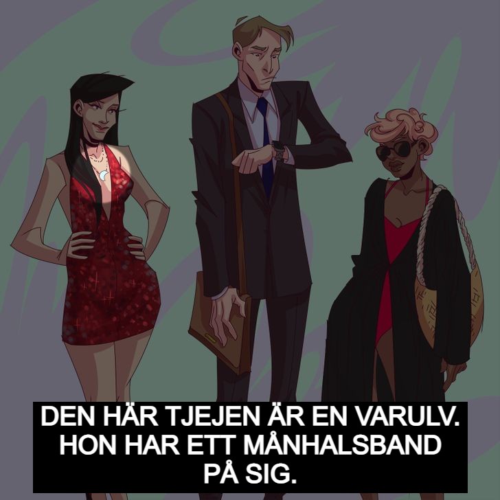 Kan du klura ut vem av dessa tre som är en varulv? Svaret!